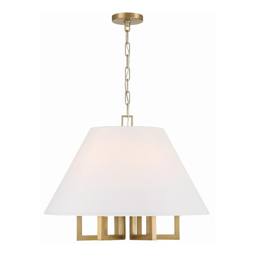 Crystorama Libby Langdon for Crystorama Westwood 6 Light Vibrant Gold Chandelier