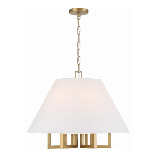 Crystorama Libby Langdon Westwood 6 Light Vibrant Gold Chandelier