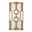 Crystorama Libby Langdon Jennings 1 Light Aged Brass Sconce