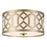 Crystorama Libby Langdon Jennings 3 Light Aged Brass Flush Mount