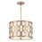 Crystorama Libby Langdon for Crystorama Jennings 3 Light Aged Brass Chandelier