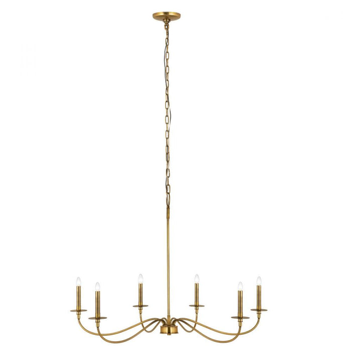 6 Light Chandelier | 2301-42RB