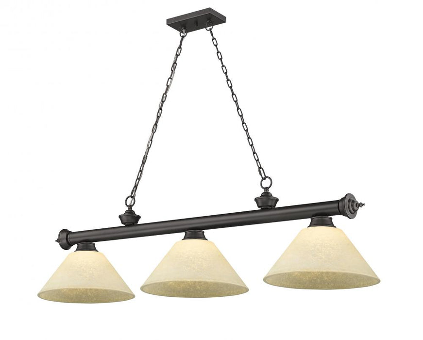 3 Light Billiard | 2306-3BRZ-AGM14