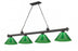 4 Light Billiard | 2306-4BRZ-PGR