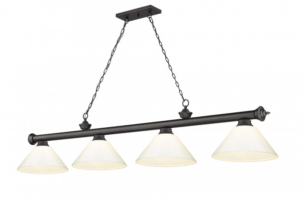4 Light Billiard | 2306-4BRZ-PWH