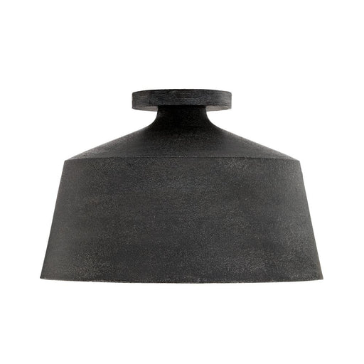 1-light Tapered Metal Semi Flush In Quarry | 235311QY