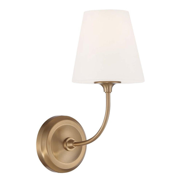 Crystorama Libby Langdon Sylvan 1 Light Vibrant Gold Sconce