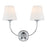 Crystorama Libby Langdon for Crystorama Sylvan 2 Light Polished Chrome Sconce