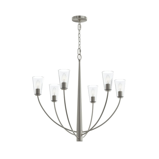 Jheni Six-light Chandelier With Clear Glass Shades | P400454-009