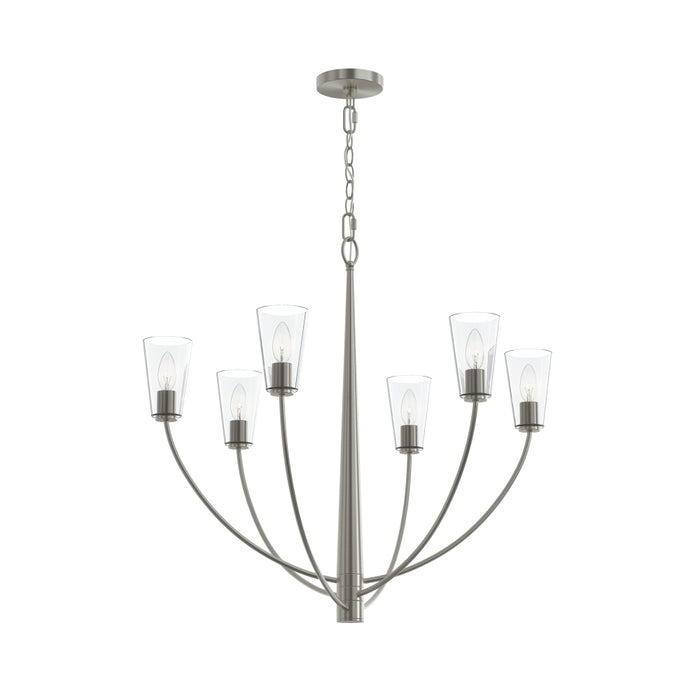 Jheni Six-light Chandelier With Clear Glass Shades | P400454-009