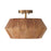 1-light Convertible Semi-flush Pendant In Hand-distressed Patinaed Brass And Handcrafted Mango Wood | 251011LW