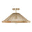 Capital 1-Light Dual Mount Pendant in Matte Brass with Mango Wood and Handwrapped Natural Jute Rope String