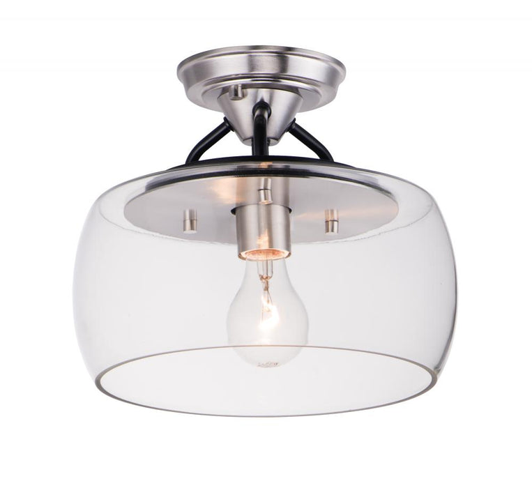 Goblet-semi-flush Mount | 26129CLBKSN