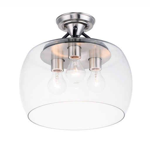 Goblet-semi-flush Mount | 26130CLBKSN