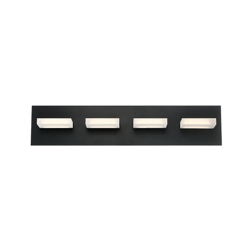Olson,  4 Light  Led Bathbar, Black | 28021-024
