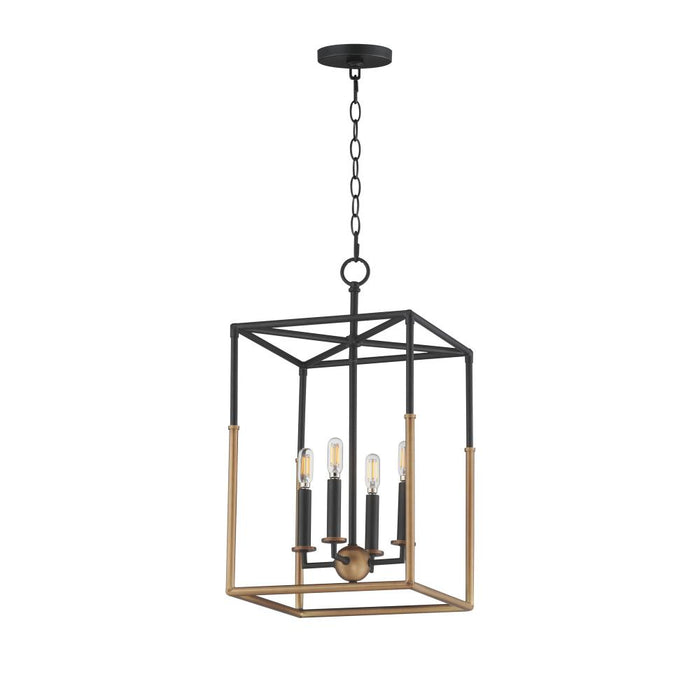 Soho-entry Foyer Pendant | 28624BKWBR