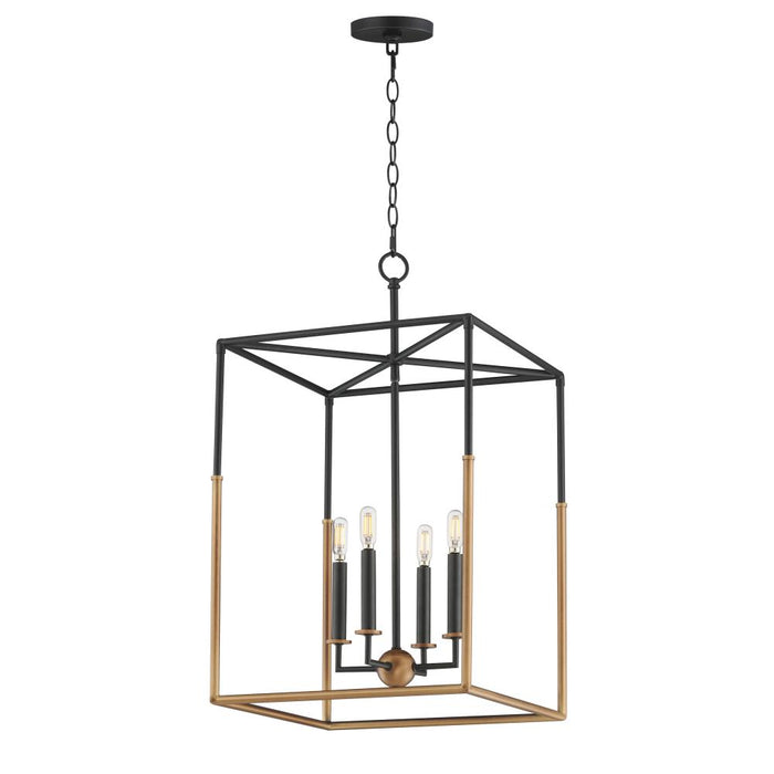 Soho-entry Foyer Pendant | 28625BKWBR