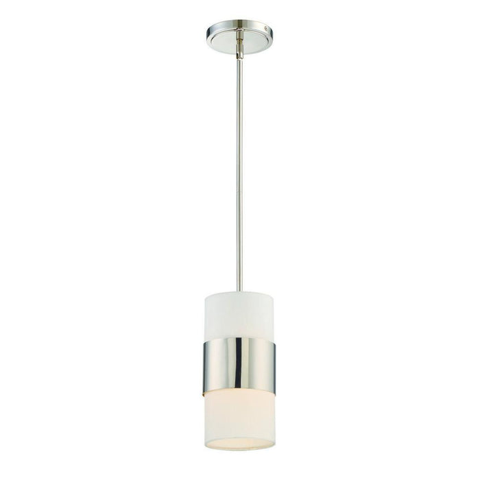 Crystorama Libby Langdon for Crystorama Grayson 1 Light Polished Nickel Mini Pendant