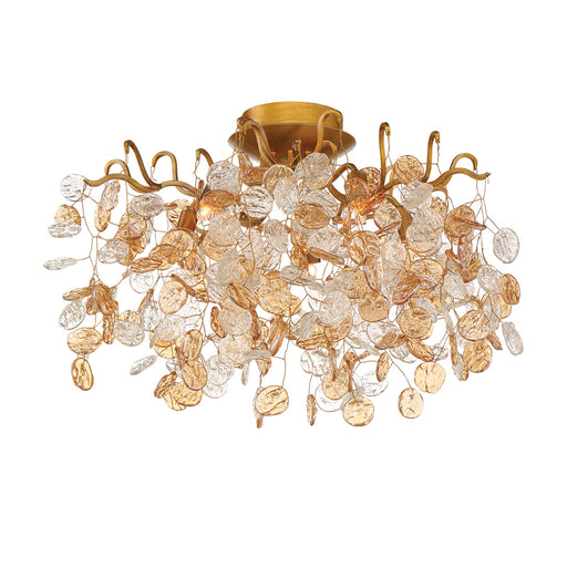 Campobasso,  5 Light  Flushmount, Gold | 29056-019