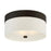 Crystorama Libby Langdon Grayson 3 Light Dark Bronze Flush Mount