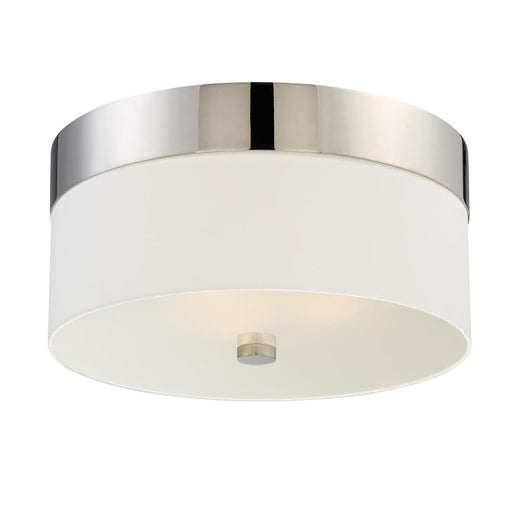 Crystorama Libby Langdon for Crystorama Grayson 3 Light Polished Nickel Flush Mount