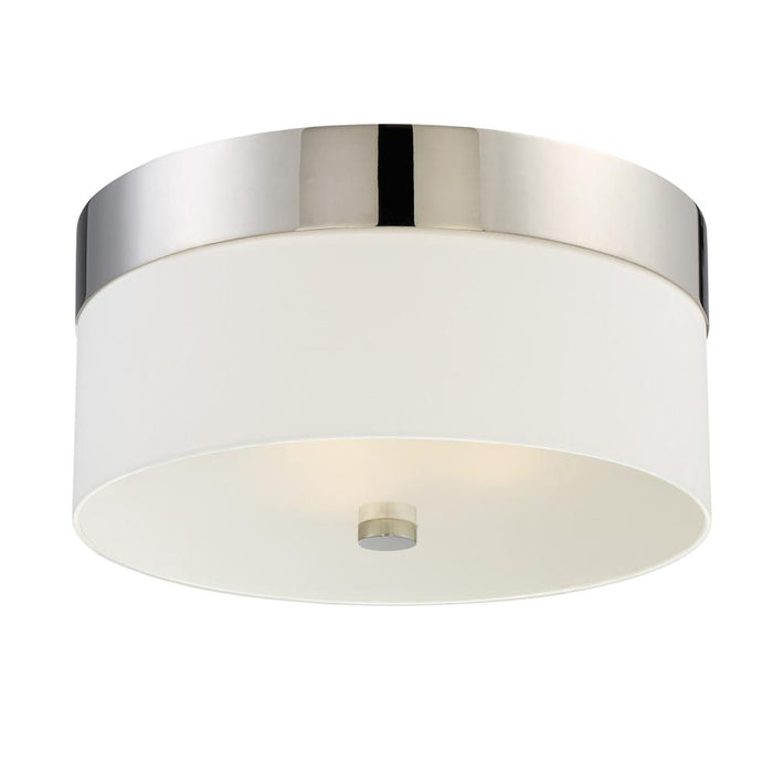 Crystorama Libby Langdon Grayson 3 Light Polished Nickel Flush Mount