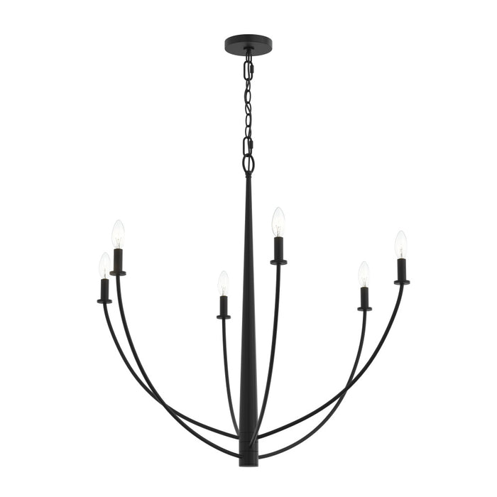 Jheni Six-light Large Chandelier | P400460-31M