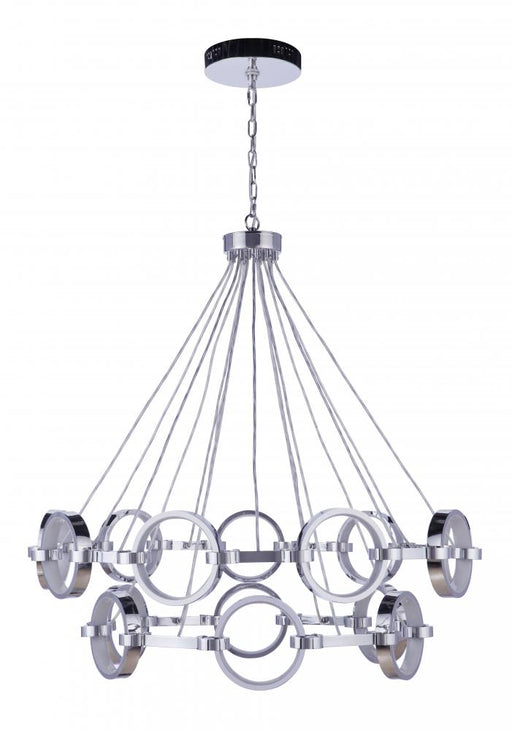 Craftmade Context 15 Light LED Chandelier in Chrome