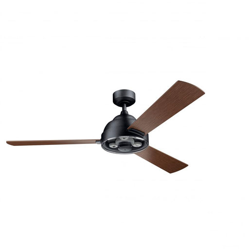 Kichler Pinion 60" Fan Distressed Black finish and Auburn Stained Blades