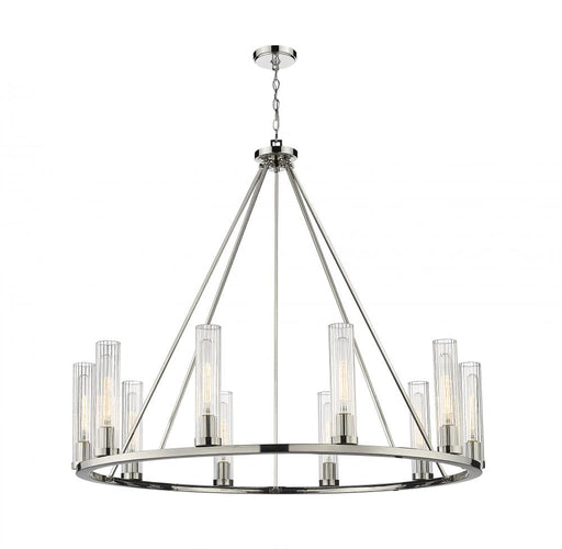 10 Light Chandelier | 3031-10PN