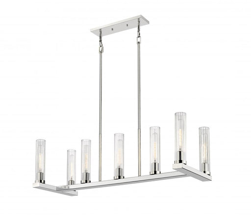 7 Light Linear Chandelier | 3031-7L-PN