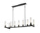 9 Light Linear Chandelier | 3031-9L-BRZ