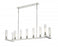 9 Light Linear Chandelier | 3031-9L-PN