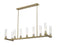 9 Light Linear Chandelier | 3031-9L-RB