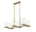 6 Light Linear Chandelier | 3032-6L-RB