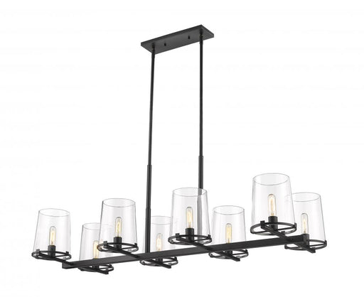 8 Light Linear Chandelier | 3032-8L-MB