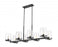 8 Light Linear Chandelier | 3032-8L-MB