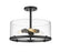 3 Light Semi Flush Mount | 3032SF-MB
