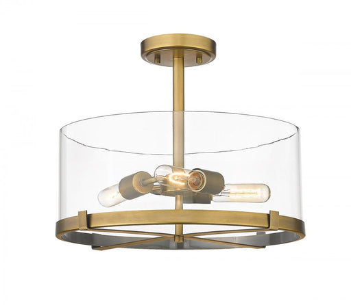 3 Light Semi Flush Mount | 3032SF-RB