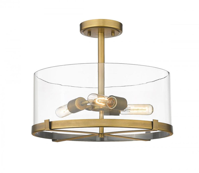 3 Light Semi Flush Mount | 3032SF-RB