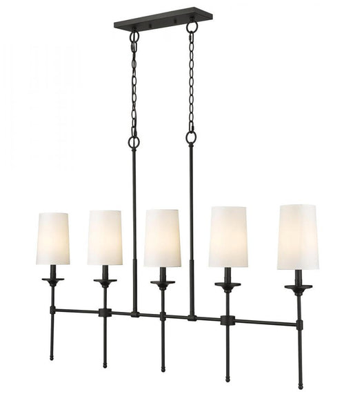 5 Light Linear Chandelier | 3033-5L-MB