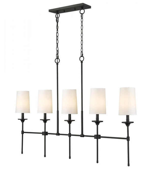 5 Light Linear Chandelier | 3033-5L-MB