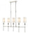 5 Light Linear Chandelier | 3033-5L-PN