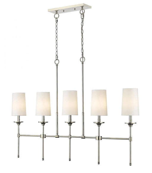 5 Light Linear Chandelier | 3033-5L-PN