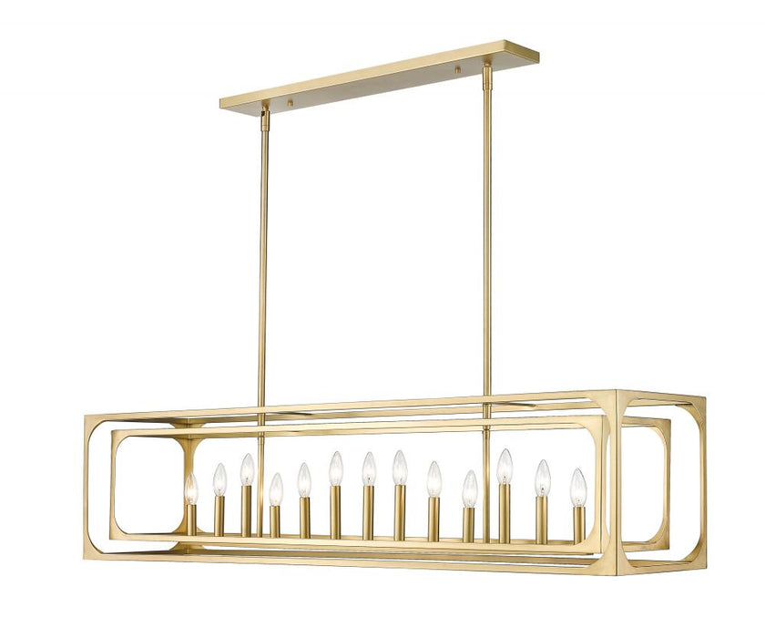 13 Light Linear Chandelier | 3038-13L-RB