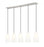 5 Light Linear Chandelier | 3043P6-5L-BN