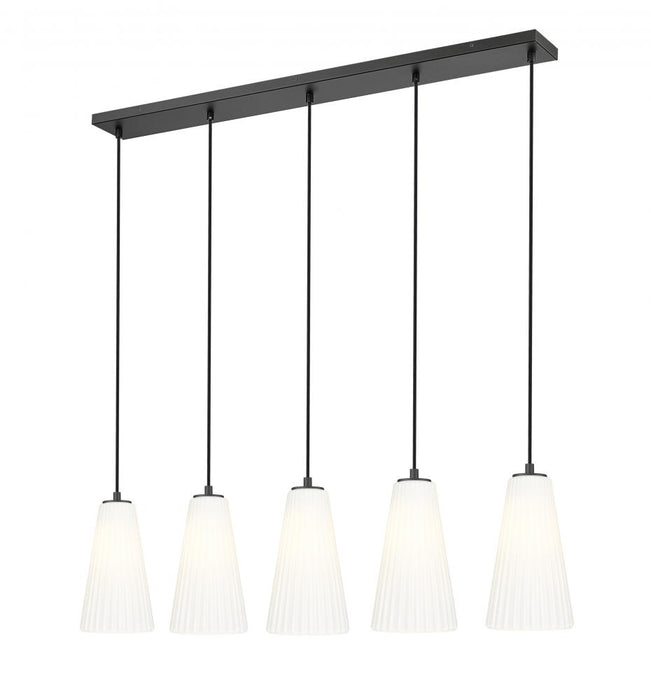 5 Light Linear Chandelier | 3043P6-5L-MB