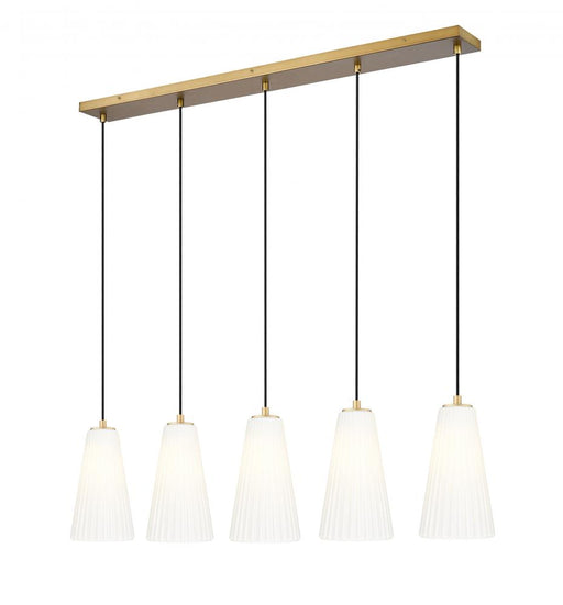 5 Light Linear Chandelier | 3043P6-5L-MGLD