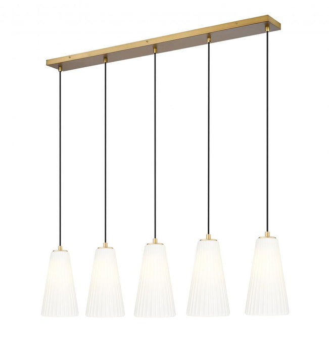 5 Light Linear Chandelier | 3043P6-5L-MGLD