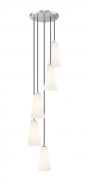 5 Light Chandelier | 3043P6-5R-BN